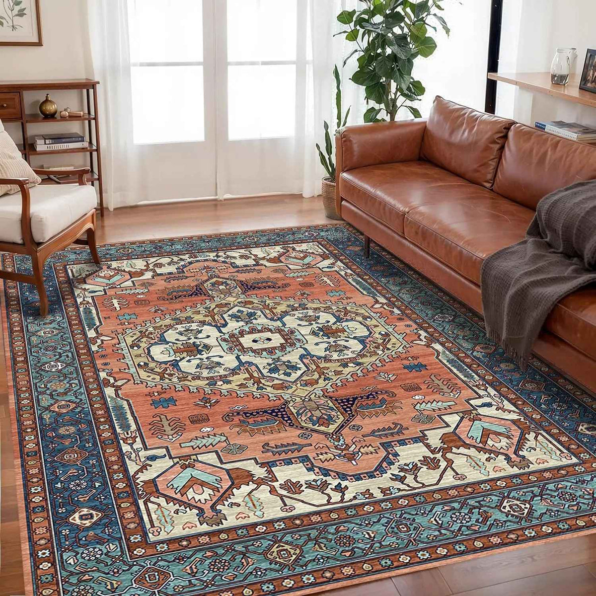 VIKAMA Bohemian Crystal Velvet Anti Slip Carpet For Living Room ,Floor Bedroom Big Size Rugs, Sofa Mats, Study,Home Decoration