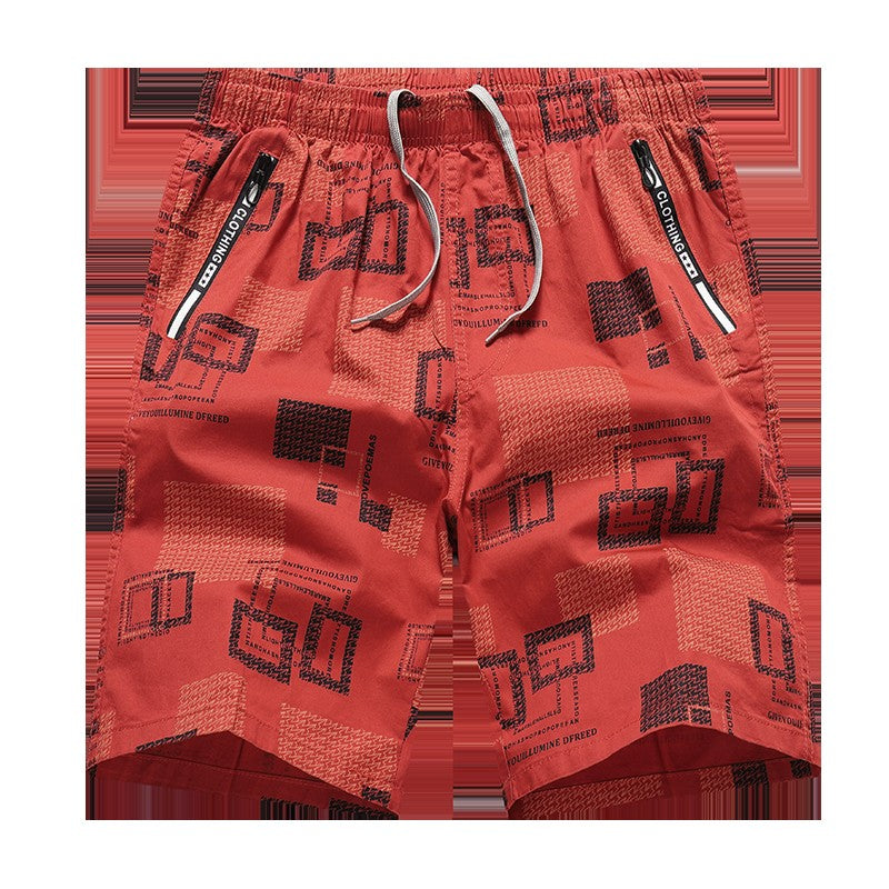 Men's Sweatpants Baggy Comfortable Shorts Male Casual Travel Outdoor Sports Bermuda Shorts Elastic Waist Y2K Print Half Pants
