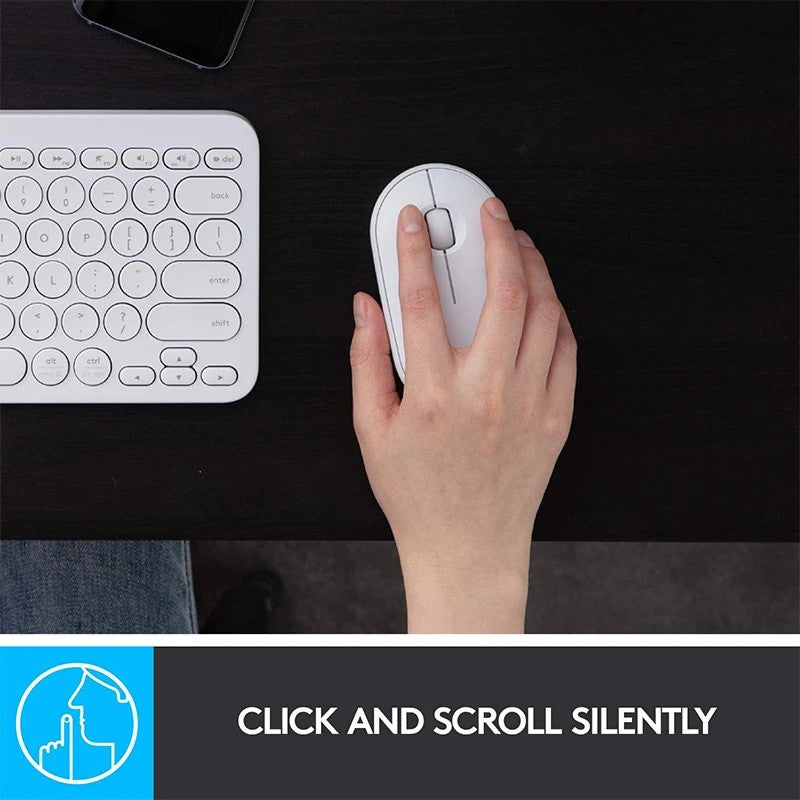Logitech PEBBLE M350 Laptop Tablet Mouse Wireless Bluetooth Mouse Light and Thin Mute Office Mini Mouse