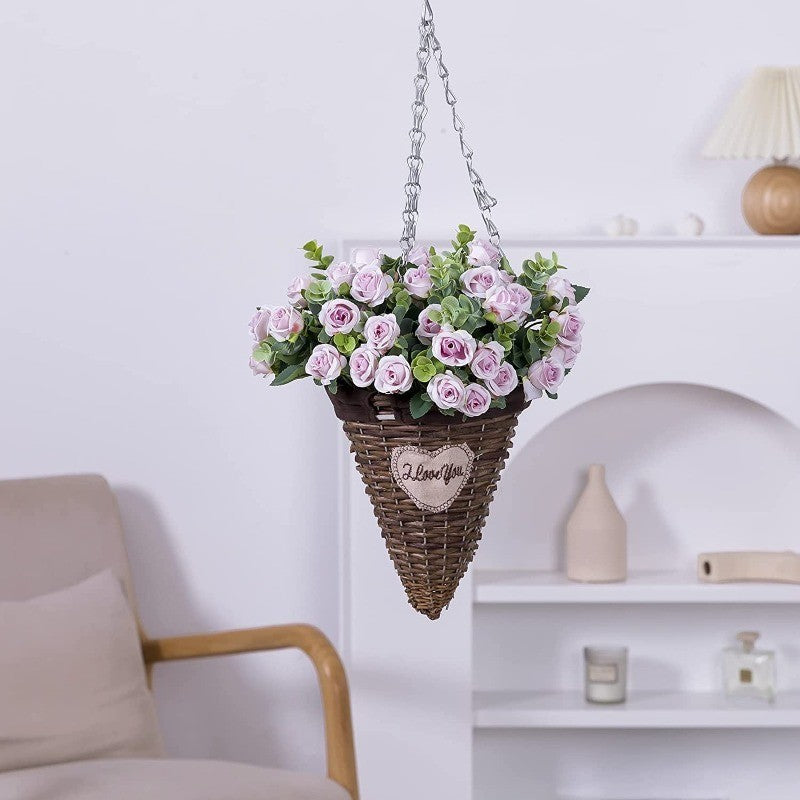 10 Heads pink Artificial Silk Rose Flowers Fake White Eucalyptus Peony Flower Bouquet, for Home Wedding Party Garden Decoration