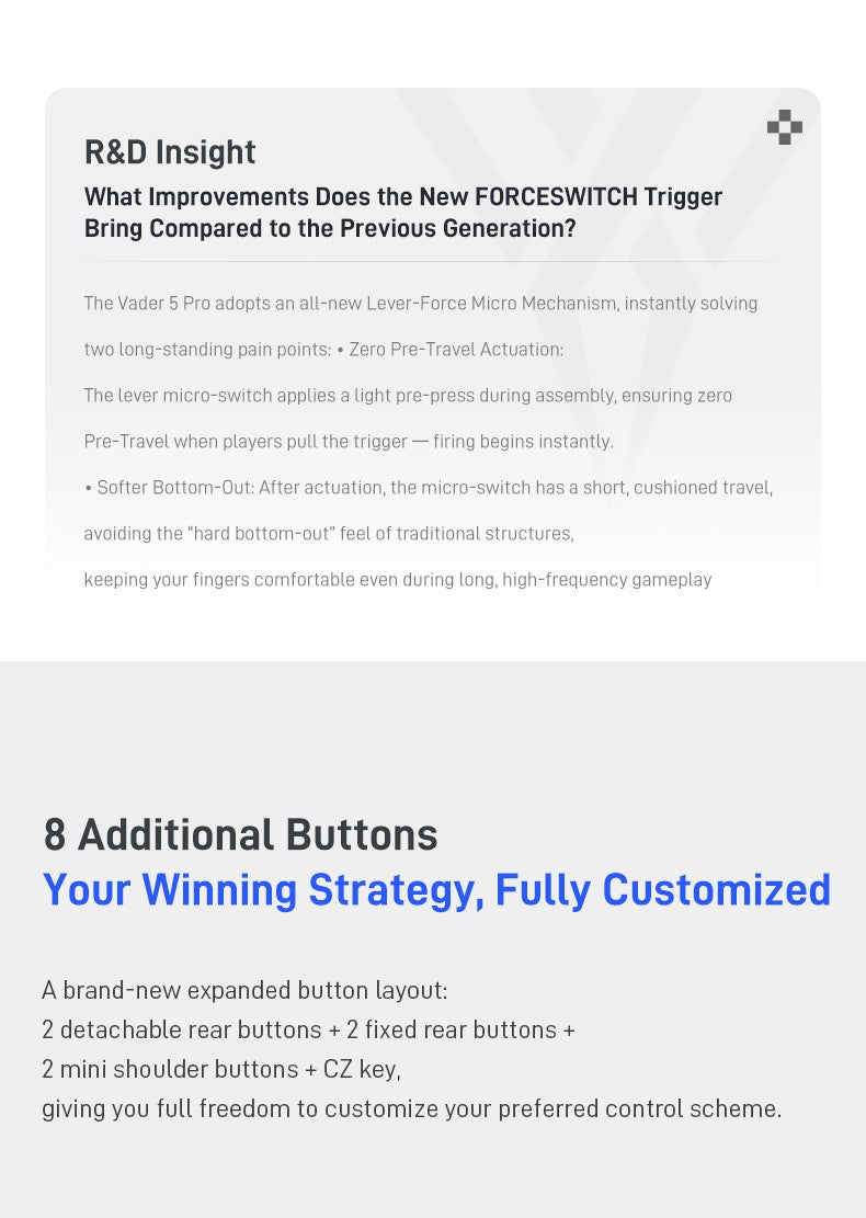In Stock Flydigi Vader 5 Pro V2 Global Version Wireless Bluetooth Gamepad Controller Multi-Platform for PC NS2 Mobile Steam