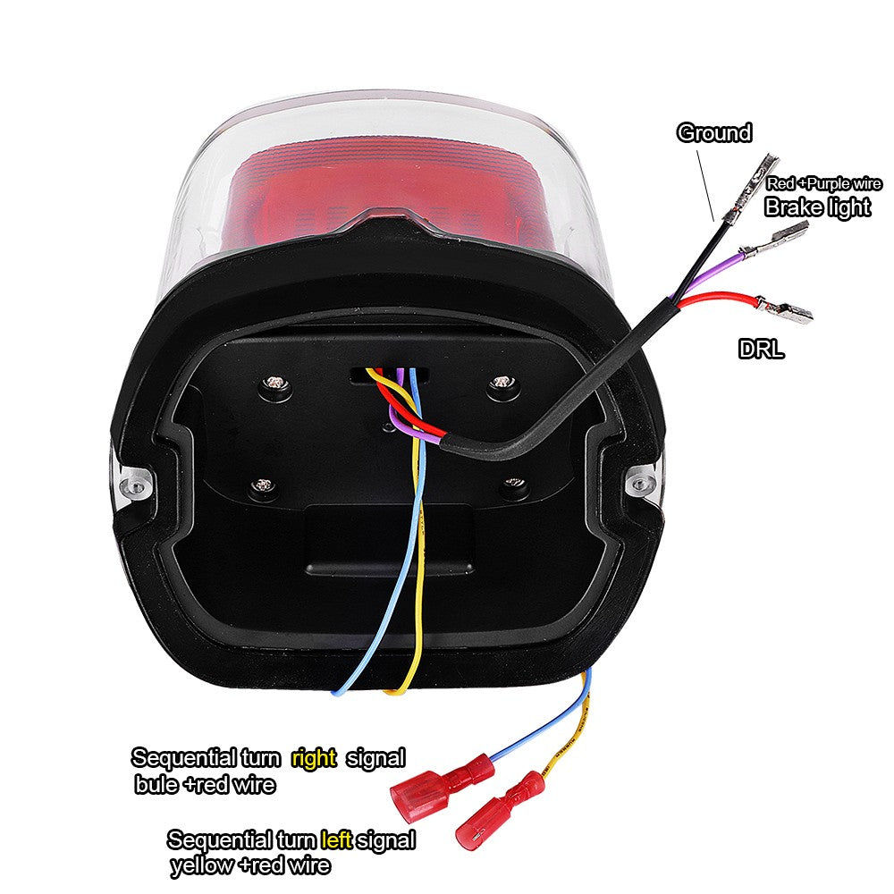 For Harley Davidson Motorcycle LED Rear Brake Tail Light Turn Signal For Harley Sportster Dyna Softail Touring Road Glide Fatboy