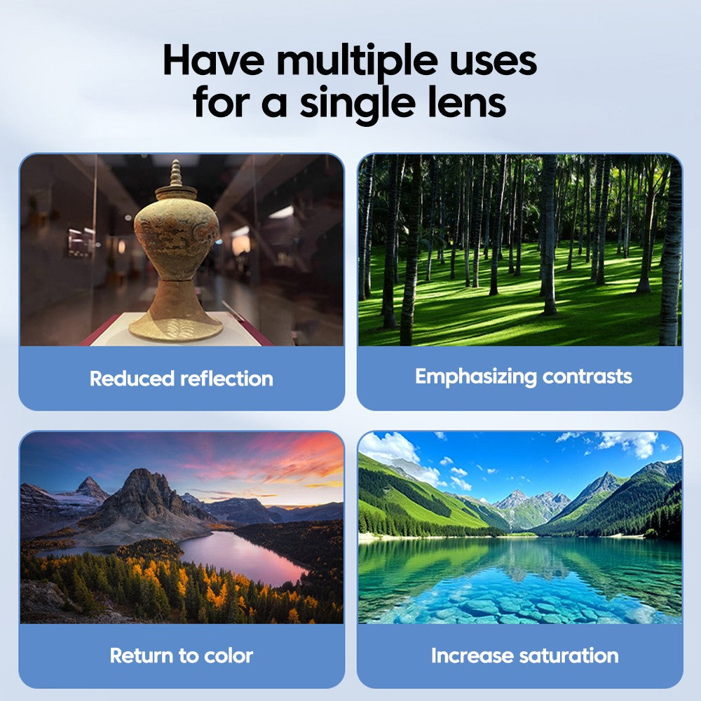52mm CPL Universal With Clip Mobile Phone Lens Circular Polarizing Filter For iPhone Samsung smartphones