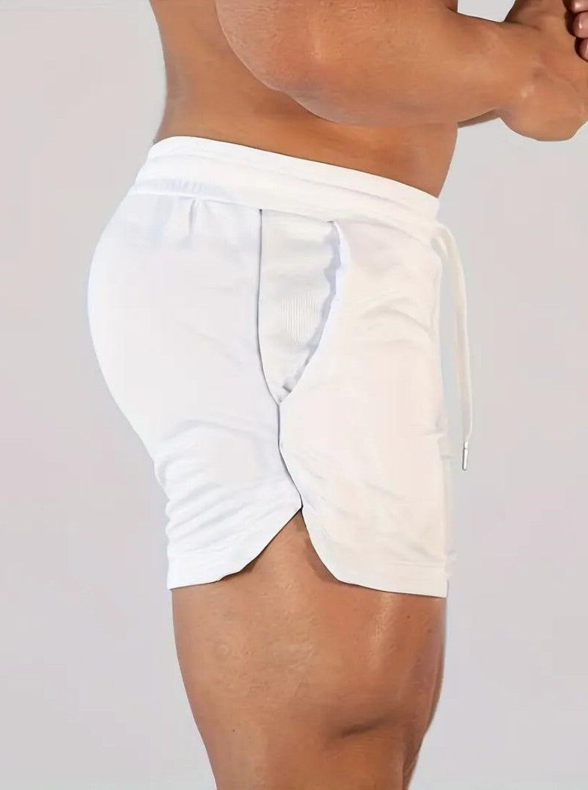 2024 Latest, Fast Drying Breathable Muscle Running Shorts, Marathon Seven Legs, Fitness Beach Pants, Tight Mesh Fabric, Hip Hop