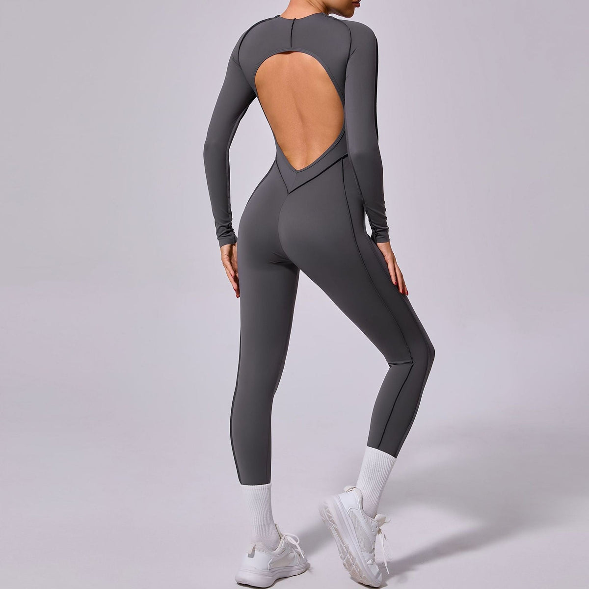 One-piece Yoga Jumpsuit Women Long Sleeved Set Quick Drying Yoga suit Gym Training Suit Sportswear Bodysuits Women Fitness Set