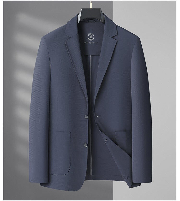2025 Summer Ice Silk Thin Sunscreen Suit Jackets for Men Classic Business Casual Blazers Wedding Social Dress Coat Men Clothing