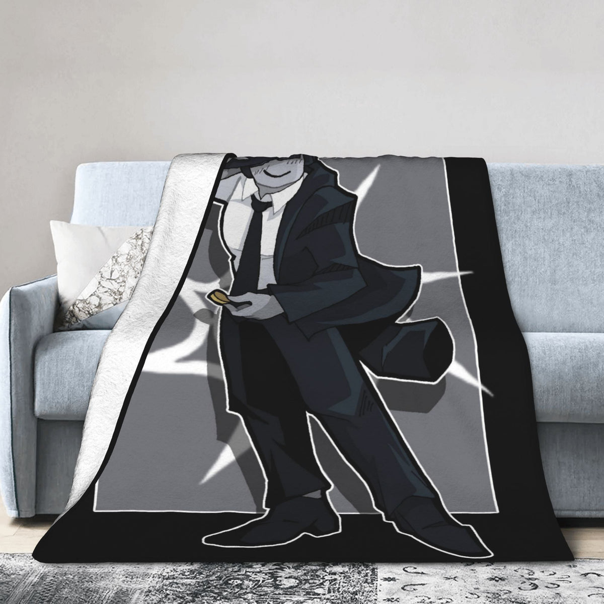 Forsaken Chance Profile Picture Blanket Quality Soft Throw Blanket Autumn Girls Boys Outdoor Street Trend Bedspread