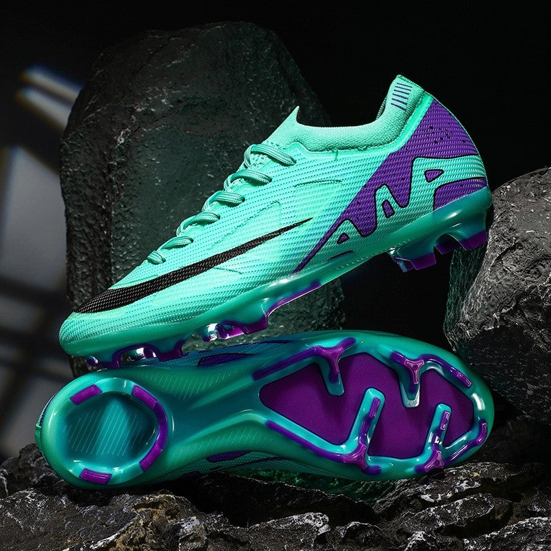 New Men Football Boots Match Indoor Long Spikes Ultralight Grass Cleats Breathable Soccer Shoes Sneakers Training Drop Shipping