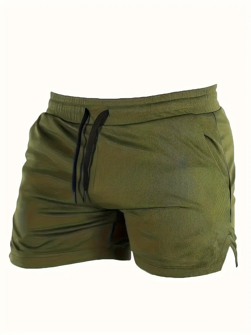 2024 Latest, Fast Drying Breathable Muscle Running Shorts, Marathon Seven Legs, Fitness Beach Pants, Tight Mesh Fabric, Hip Hop