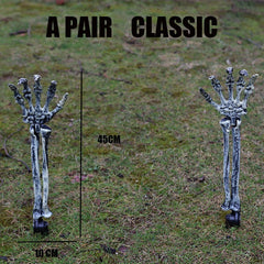 Halloween Decorations Home Decor Skeleton Head Outdoor Scary Props Realistic Skull & Hands Yard Prank Festivals Party Supplies