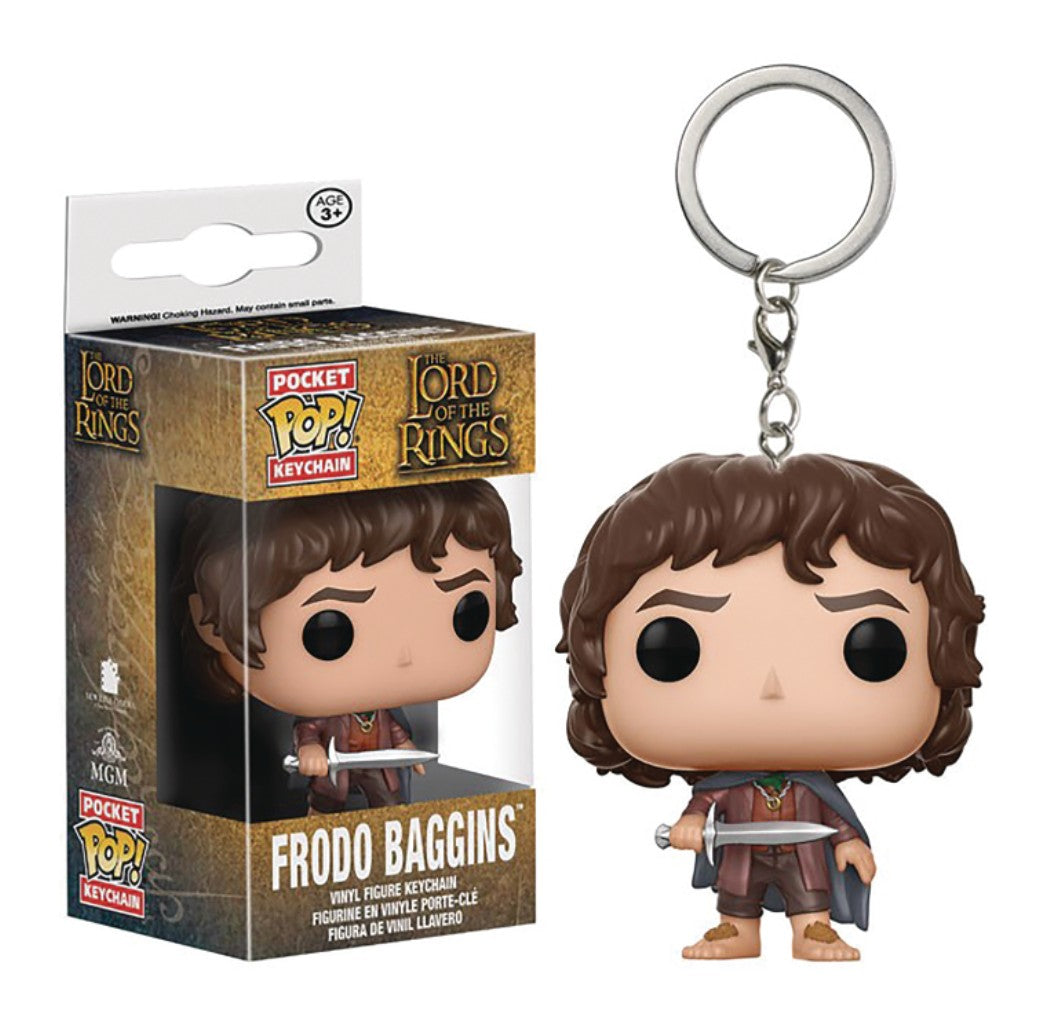 FUNKO POP Movies The Lord Of The Rings Aragorn Pocket Pop Keychain Vinyl Figures Model Toys For Children Christmas Gift