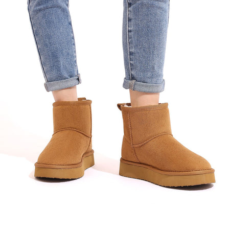 Kidmi Fashion Brand Women Snow Boots Winter Warm Platform Women Boots Outdoor Fuzzy Antiskid Home Women Boots Waterproof Boots