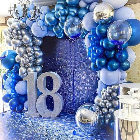 10/30pcs Metallic Biue Balloons Bridal Wedding Chrome Purple Gold Silver Globos Graduation Birthday Party Baby Shower Decoration