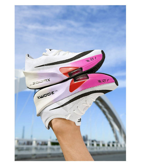 Sports Running Shoes Men Marathon Air Cushion Carbon Plate Breathable Lightweight Women Comfortable Athletic Walk Race Sneakers