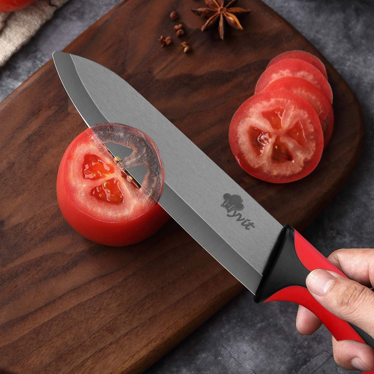 Kitchen Chef Knife Rustproof Fruit Paring Knife Ceramic Knife Household Utility Vegetable Slicing Knives Sharp Black Blades Cook