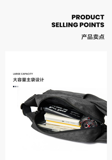 LEE Women Men Oxford Crossbody Waist Bag Waterproof Running Sport Single Shoulder Slingbag Travel iPad Pocket Daily Fanny Pack