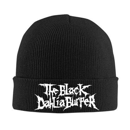 THE BLACK DAHLIA MURDER Band Beanie Hats  Knitted Hat Men Women Y2K Cool Elastic Caps Autumn Gym Design Bonnet Hats