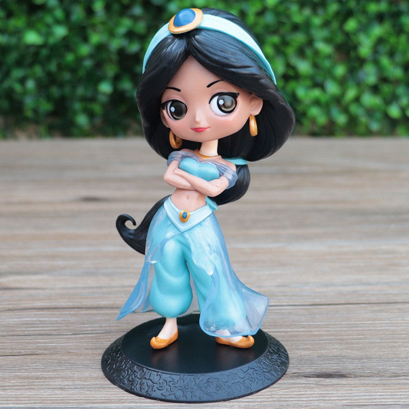 Disney Aladdin and The Magic Lamp Movie Action Characters Jasmine Q Posket Anime Peripheral Character Model Collectibles Toys