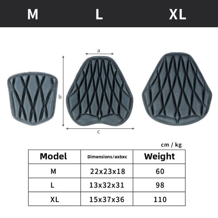 Motorcycle Seat Cover 3D Comfort Air Seat EVA Cushion Cover Waterproof  UV Heat Resistant Universal e-bike scooter motorcycle