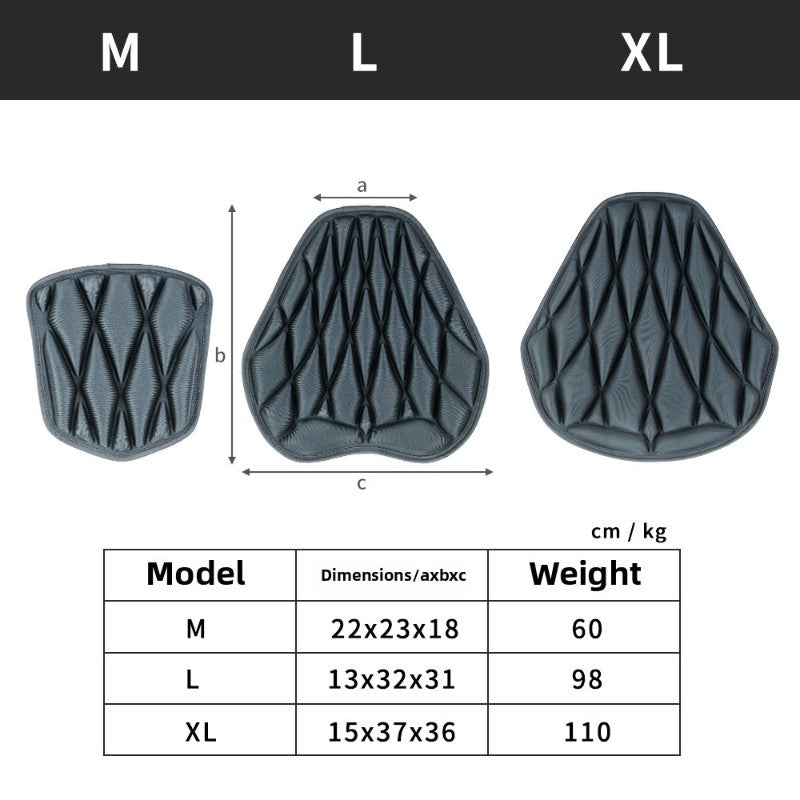 Motorcycle Seat Cover 3D Comfort Air Seat EVA Cushion Cover Waterproof  UV Heat Resistant Universal e-bike scooter motorcycle