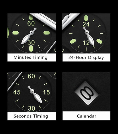POEDAGAR Luxury Military Watch For Men Waterproof Luminous Leather Man Watch Quartz High Quality Men's Sports Watches Male Reloj