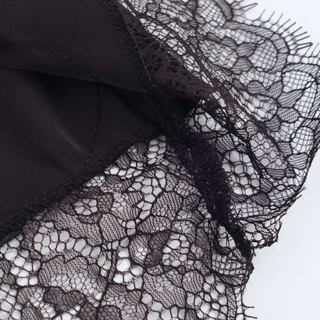 Sexy Satin Half-length Skirt for Women Autumn 2025 Fashionable Trendy Girl Long Skirt A- line Lace Embellished Commute Style