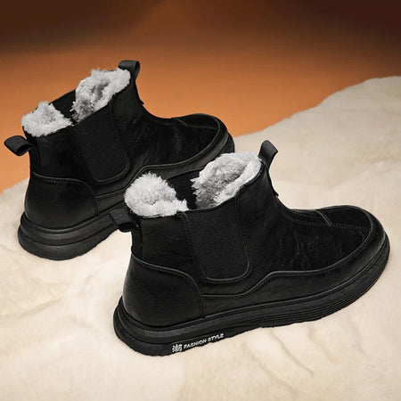 Men's Winter Boots and Cold-proof Boots 2025 Men's Winter High-quality Warm High-top Cotton Shoes Outdoor Thick-soled Snow Boots