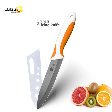 Kitchen Chef Knife Rustproof Fruit Paring Knife Ceramic Knife Household Utility Vegetable Slicing Knives Sharp Black Blades Cook