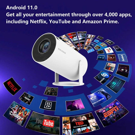 Oneplus Projector HY300 Pro 4K Android 11 Dual Wifi6 290ANSI Allwinner H713 BT5.0 1080P 1280*720P Home Cinema Outdoor Projetor