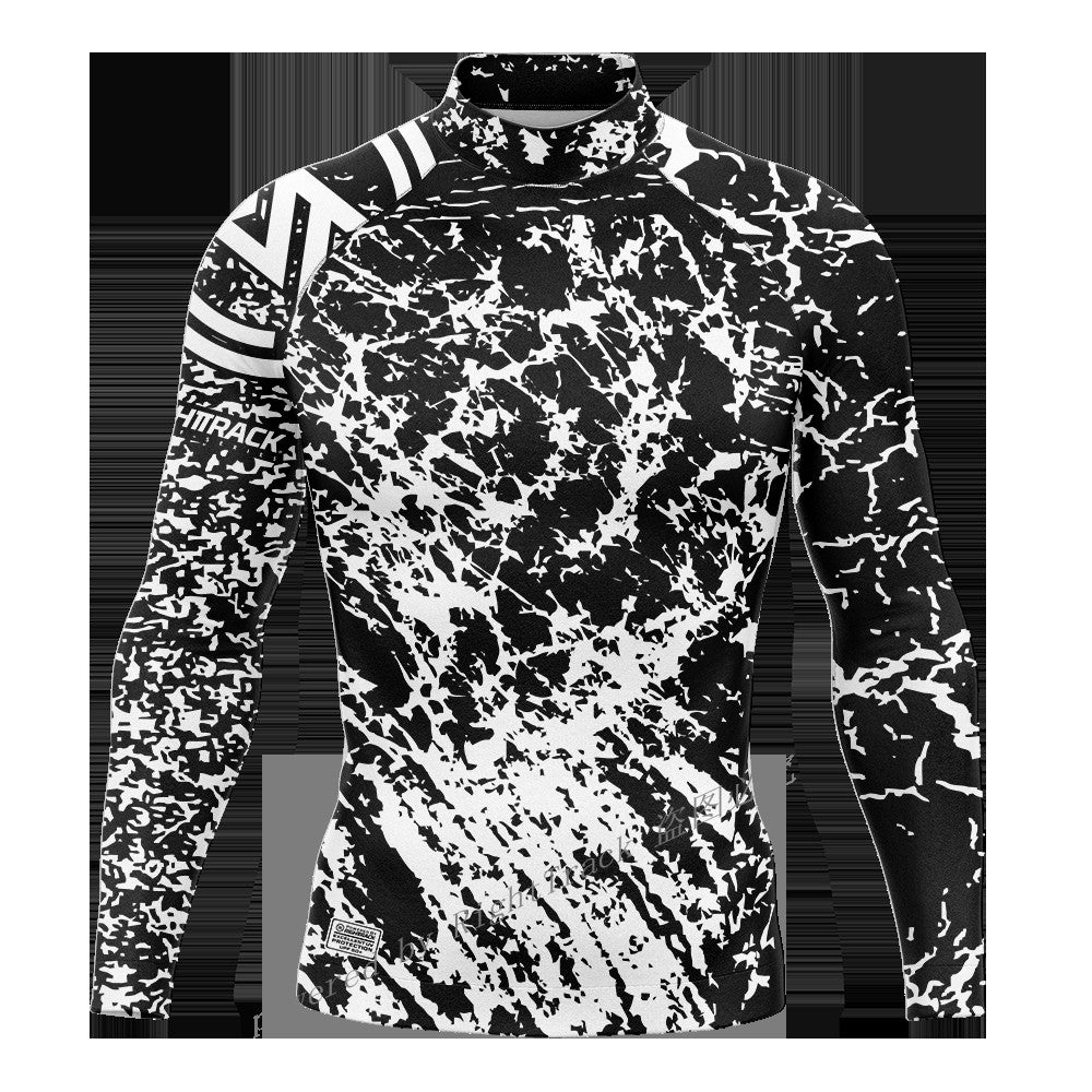 Hot Men's Surfing Shirt Energetic Camo Style Lycra Rashguard RIGHTTRACK For Surf Sportswear Beach UV Swimwear UPF50+ Clothes