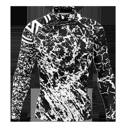 Hot Men's Surfing Shirt Energetic Camo Style Lycra Rashguard RIGHTTRACK For Surf Sportswear Beach UV Swimwear UPF50+ Clothes