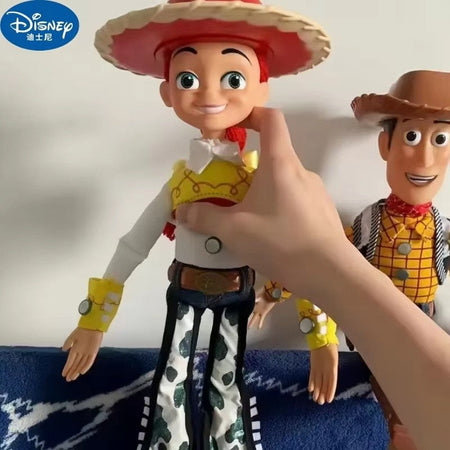 Anime Disney Toy Story 4 Talking Woody Buzz Jessie Rex Action Figures Anime Decoration Collection Figurine Toys Model For Gifts