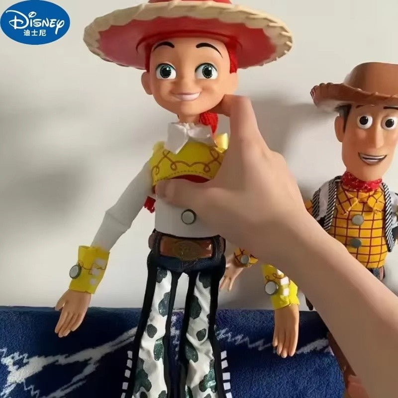 Anime Disney Toy Story 4 Talking Woody Buzz Jessie Rex Action Figures Anime Decoration Collection Figurine Toys Model For Gifts