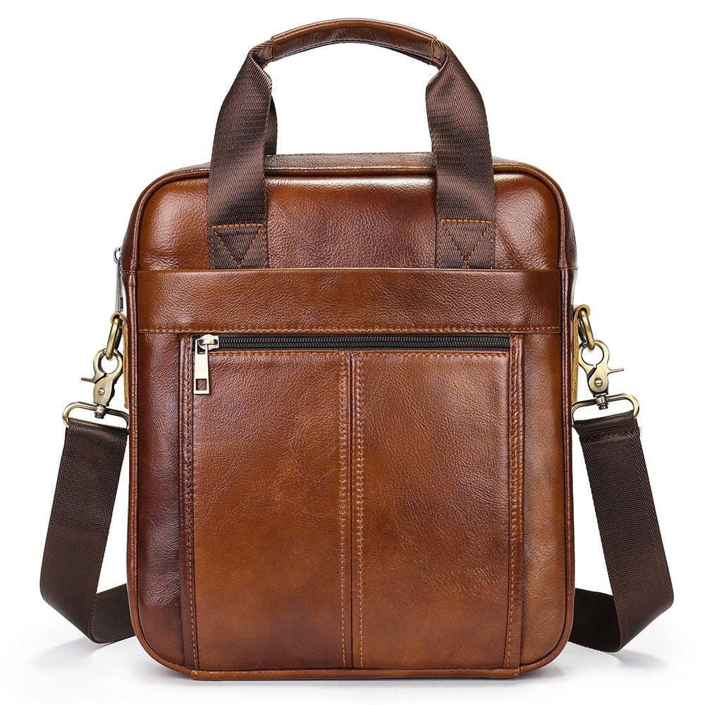 WESTAL Men's Shoulder Bags Genuine Leather Crossbody Messenger Bag For 13.3 Inch Laptop Briefcase Leather Man Handbags 8577