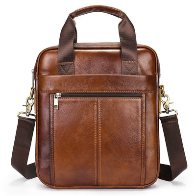 WESTAL Men's Shoulder Bags Genuine Leather Crossbody Messenger Bag For 13.3 Inch Laptop Briefcase Leather Man Handbags 8577
