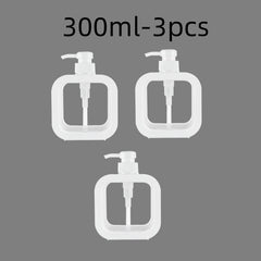 300/500ml Bathroom Soap Dispensers Refillable Lotion Shampoo Shower Gel Holder Portable Travel Dispenser Empty Bath Pump Bottle