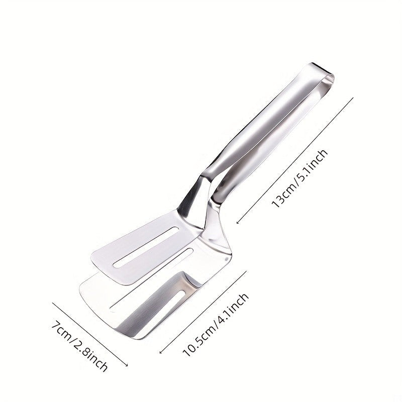 Stainless Steel Steak Clamps Kitchen Barbecue Food Flipping Spatula Tongs Clip Burgers BBQ Pizza Pies Fish Kitchen Bread Tongs