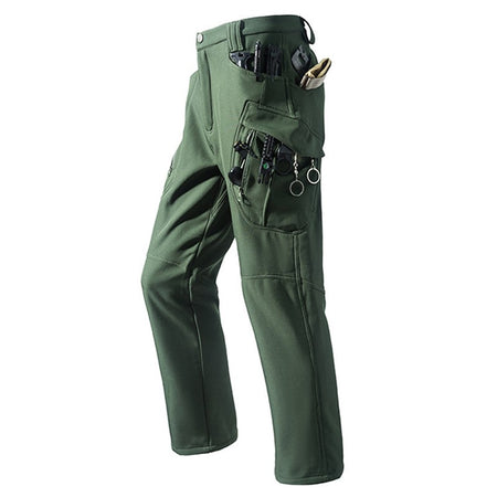 Men's Winter Autumn Fleece Softshell Pants Tactical Military Combat Cargo Trousers Hiking Camping Climbing Casual Sportwears