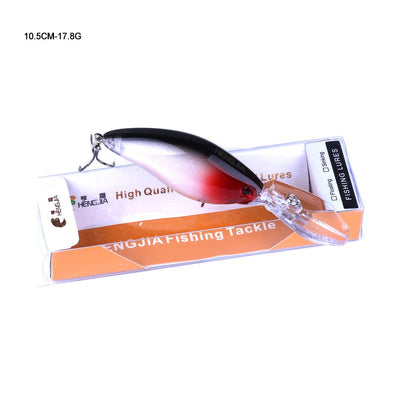 HENGJIA 13G 9CM Fishing Lures Rock Crank Bait Crankbait Minnow  Bass Treble Hooks Swim Hard Lure Baits Wobbler Long Big Tongue