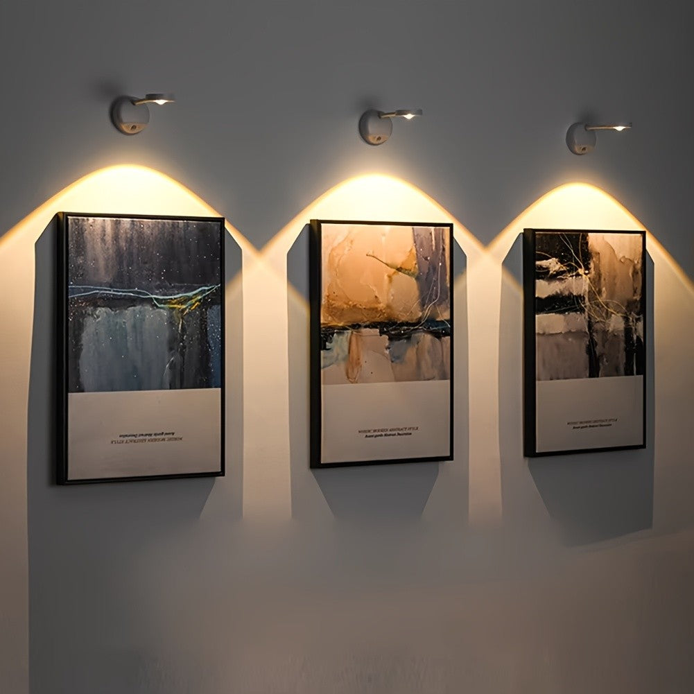 1/4/10 ? Mini Led Night Light, Self Adhesive Push Light Stairs Hallway Closet Kitchen Bedroom, Cabinets, Counters, Hallway