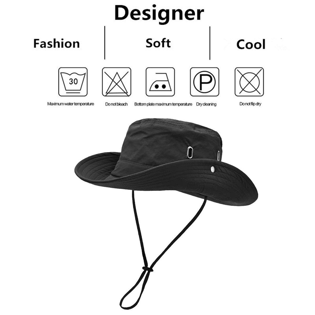 Men Silver Porosity of Quick Drying Material Bucket Hats Fishermen Caps Outdoor Casual Cap Men Sunscreen Hat Adventure Hat