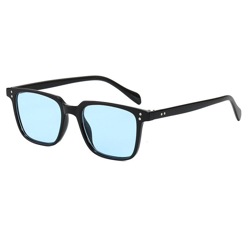 rectangle Rivet Tony Stark Sunglasses women men 2022 brand designer fashion Iron Man Glasses vintage oculos de sol masculino