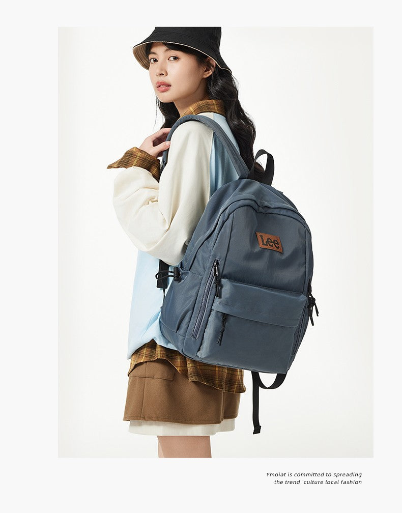 LEE Lightweight 16 Inch Laptop Backpack Women Man Oxford Middle High School Bag Large Capacity Teenage College Student Schoolbag