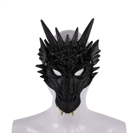 PU Foaming 3D Animal Dragon Mask for Halloween Carnival Party Halloween Dragon Mask Cosplay Dragon Scary Mask Monster Mask