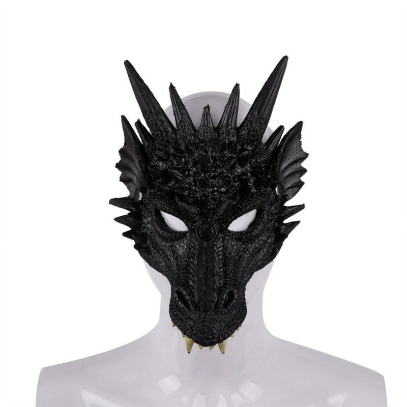 PU Foaming 3D Animal Dragon Mask for Halloween Carnival Party Halloween Dragon Mask Cosplay Dragon Scary Mask Monster Mask