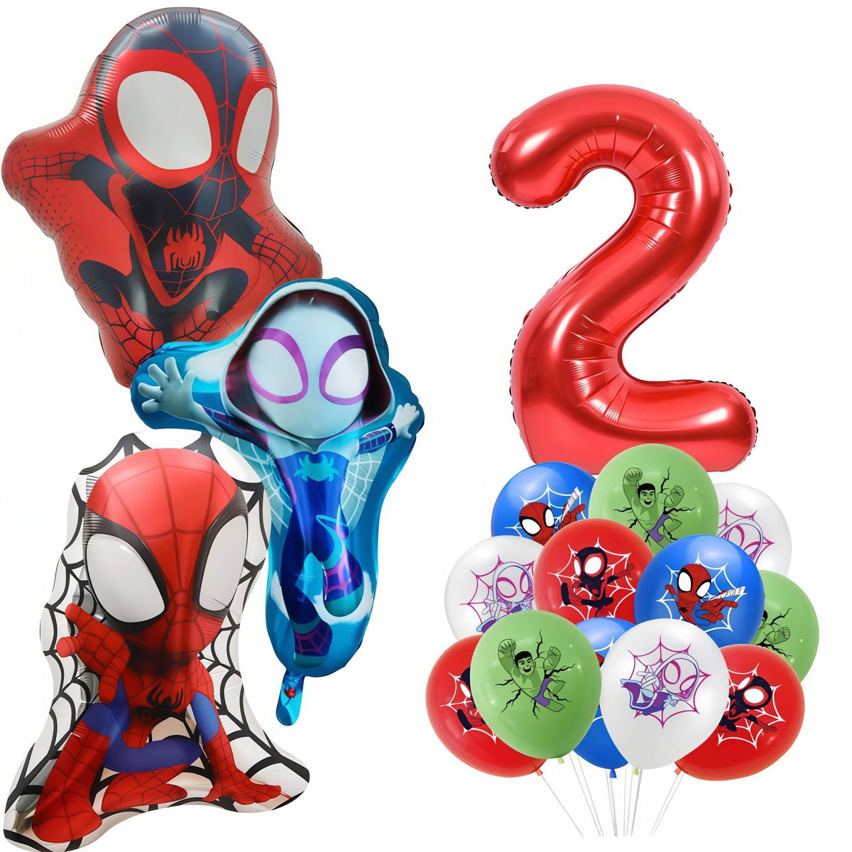 Spidey Giant Balloons Red Spider Aluminum Foil Balloon Superhero Birthday Party Decoration Party Photo Props Baby Shower Globos
