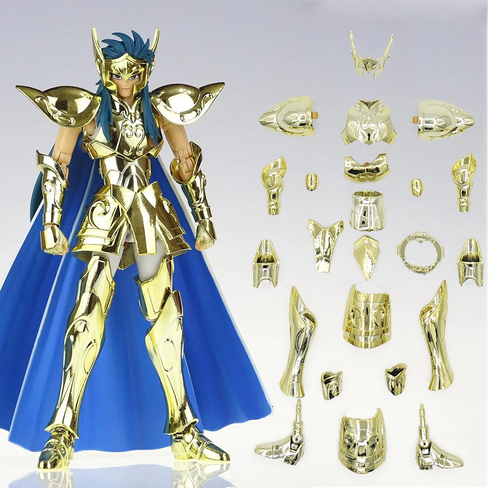 CS Model Saint Seiya Myth Cloth EX Aquarius Camus With Hyoga Cygnus Head Knights of the Zodiac Anime Action Figure Accessories