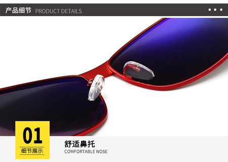 Audi Retro Oval UV400 Polarized Sunglasses for Men Women Motorcycle Glasses Anti-Glare Outdoor Adventure Shades 554