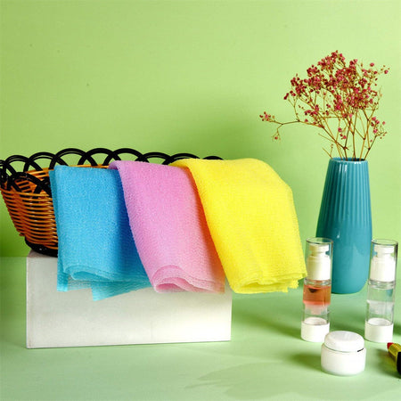 1pc Japanese Body Wash Towel Extended Bath Tool Beauty Skin Exfoliating Washcloth Nylon Skin Polishing Body Back Scrubber Towel