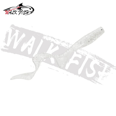 WALK FISH 10Pcs Spinpoler 60MM 80MM Lifelike Fish Lure Bait Worms Artificial Silicone Soft Lure Bass Pike Fish Lure Wobbler